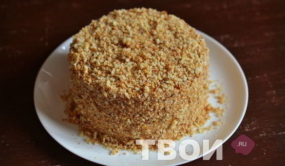 торт на сгущенном молоке