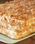 Торт Наполеон из домашнего теста