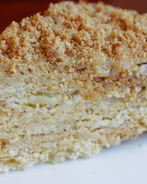 Торт Наполеон со сгущенным молоком