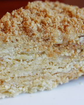 Торт Наполеон со сгущенным молоком