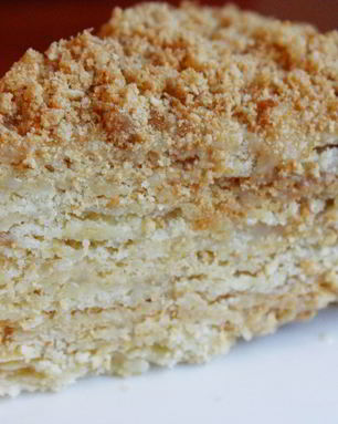 Торт Наполеон со сгущенным молоком