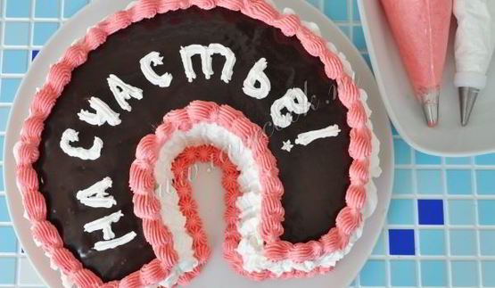 торт подкова на счастье