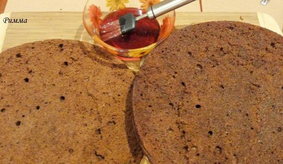 торт с белым и темным шоколадом