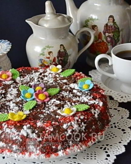 Рецепт торта с кремом на кефире