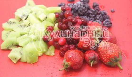 торт самоцветы в снегу