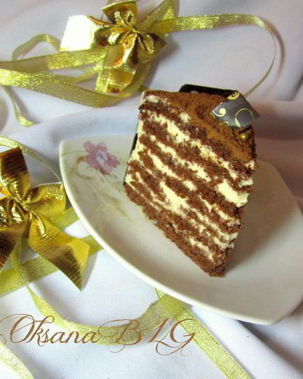 Рецепт торта шоколадная девочка с пломбирным кремом