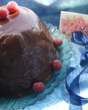 Торт Шоколадно-вишневый купол