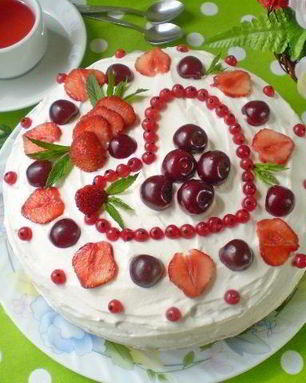 Торт со сметанным кремом