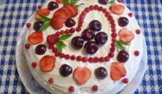 торт со сметанным кремом