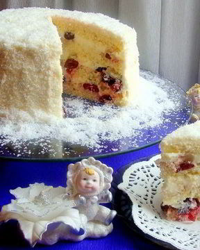 Торт Вишенка в снегу