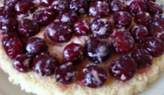 торт вишенка в снегу