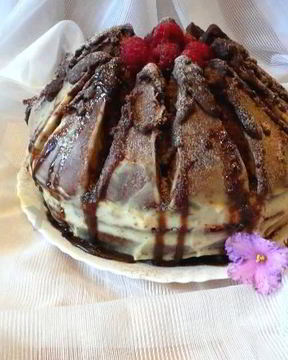 Торт Вулкан йогуртовый