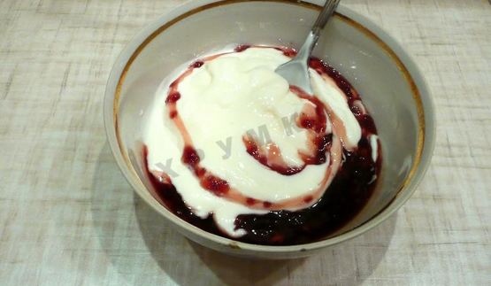 торт вулкан йогуртовый