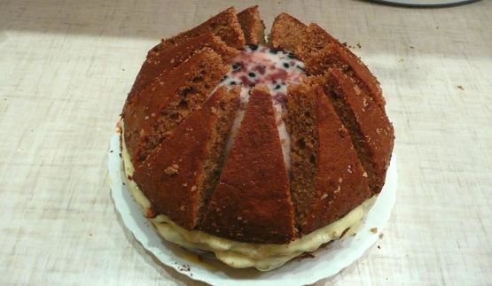 торт вулкан йогуртовый