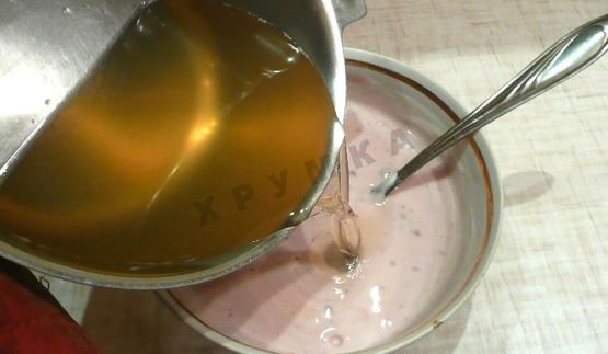 торт вулкан йогуртовый