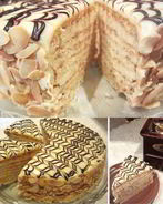 Торт Эстерхази с заварным кремом