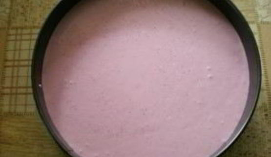 творожно-клубничный торт