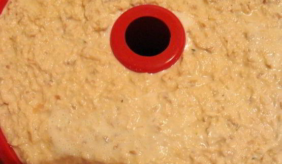 закусочный лососево-сырный торт