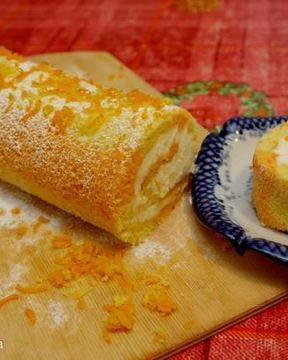 Цитрусовый шахматный рулет