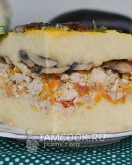 Рецепт картофельной запеканки с фаршем без сыра в духовке