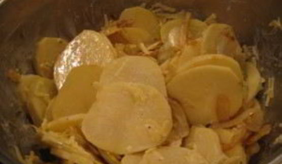 картофельная запеканка с фенхелем