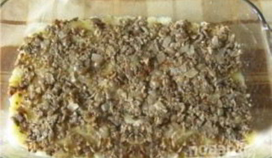 картофельная запеканка с грибами и помидорами