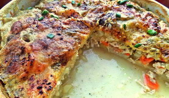 картофельная запеканка с курицей