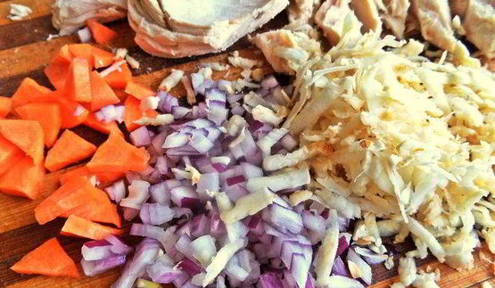 картофельная запеканка с курицей