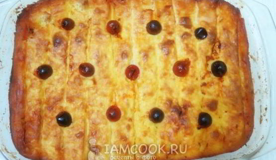 картофельная запеканка со свиным фаршем и сыром