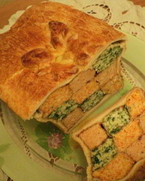 Куриная запеканка в тесте Три вкуса