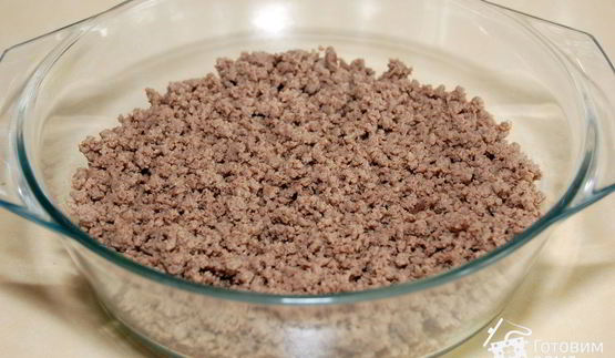 мясная запеканка с овощами и макаронами