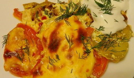 очень весенняя овощная запеканка