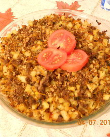 Рецепт овощной запеканки с фаршем