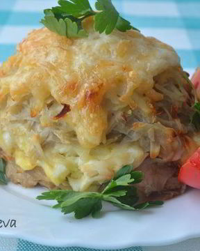 Порционные запеканки из фарша Стожки