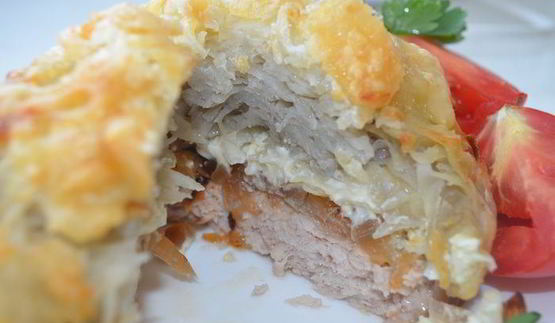 порционные запеканки из фарша стожки