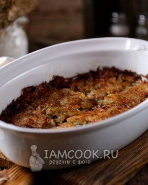Постная картофельная запеканка с грибами