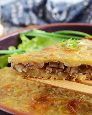 Постная картофельная запеканка