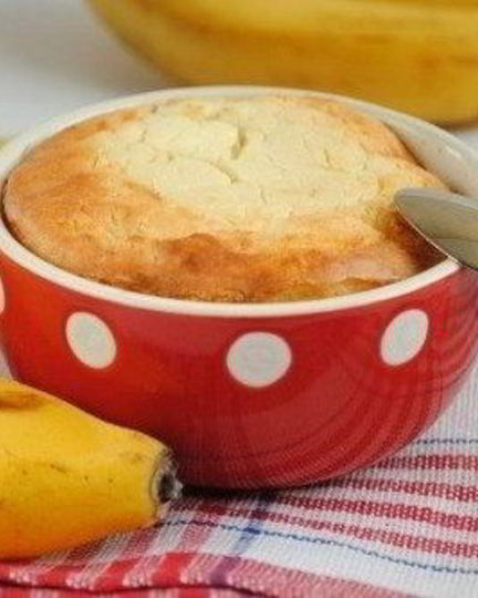 Рецепт простой творожной запеканки с бананом