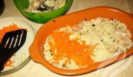 рисовая запеканка с курицей