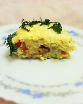 Рыбная запеканка в мультиварке