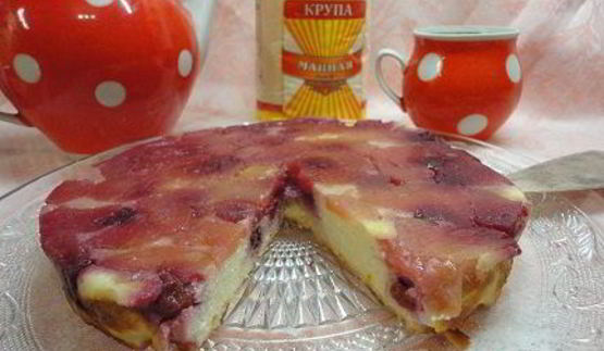 творожная запеканка-перевертыш