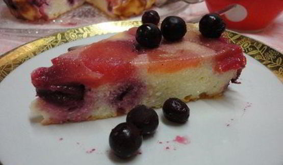 творожная запеканка-перевертыш