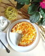 Творожная запеканка с хурмой