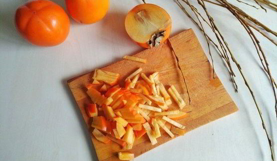 творожная запеканка с хурмой