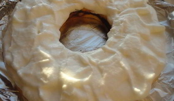 творожная запеканка с меренгой и цитрусовой ноткой