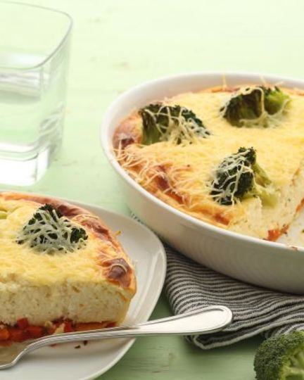 Рецепт творожной запеканки с овощами