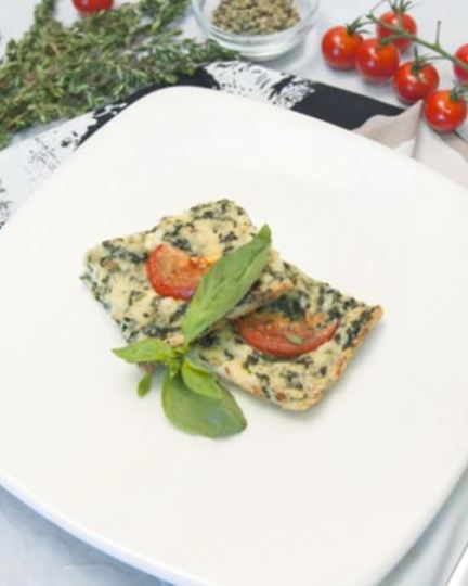 Рецепт творожной запеканки со шпинатом