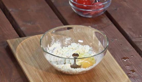 творожная запеканка со шпинатом