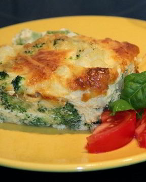 Запеканка из брокколи для детей