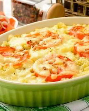 Запеканка из фарша и сладкого картофеля